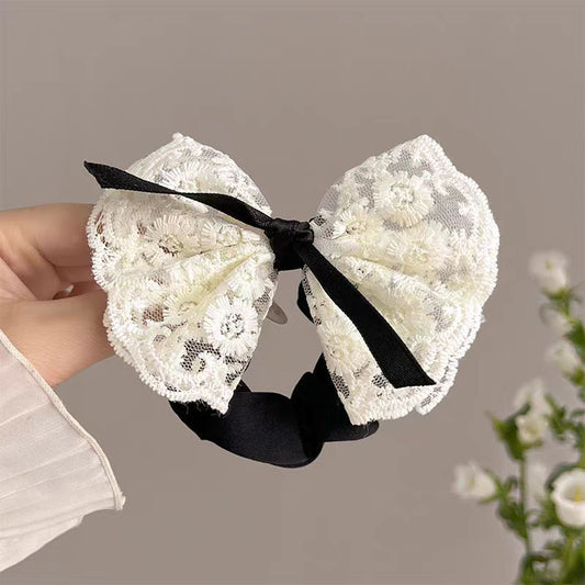 New Style Lace Bow Hair Ring Rubberband
