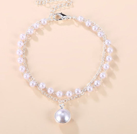 Chain Pearl Bracelet