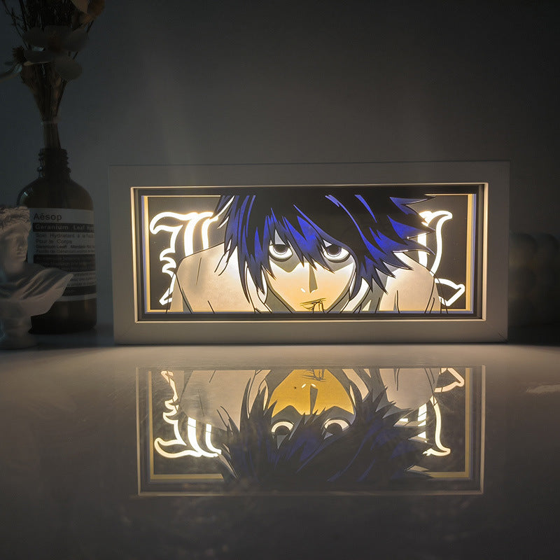 Deathnote 3d Rectanguar Lamp