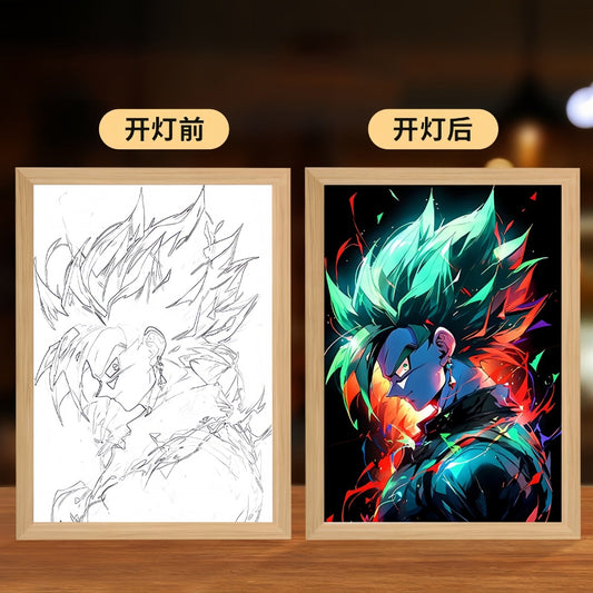 Goku Box Lamp in Multicolor