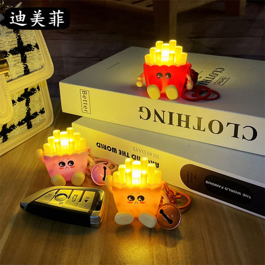 Frenchfries keychain with light