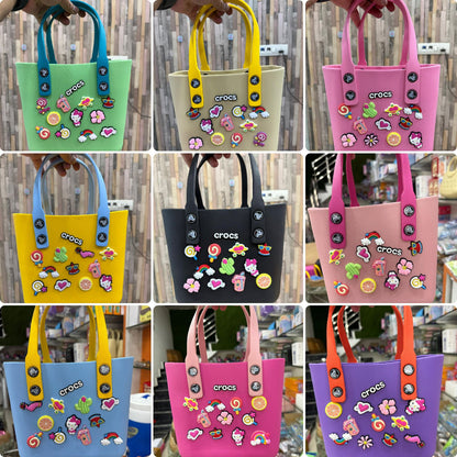 Crocs Beach Silicon Bags With Charms