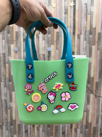 Crocs Beach Silicon Bags With Charms
