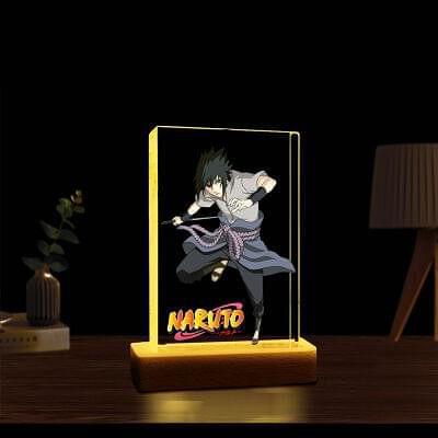 Sasuke Uchiha Naruto 3D illusion LED Wooden Lamp