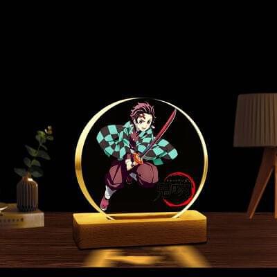 Tanjiro Kamado Anime Wooden Lamp