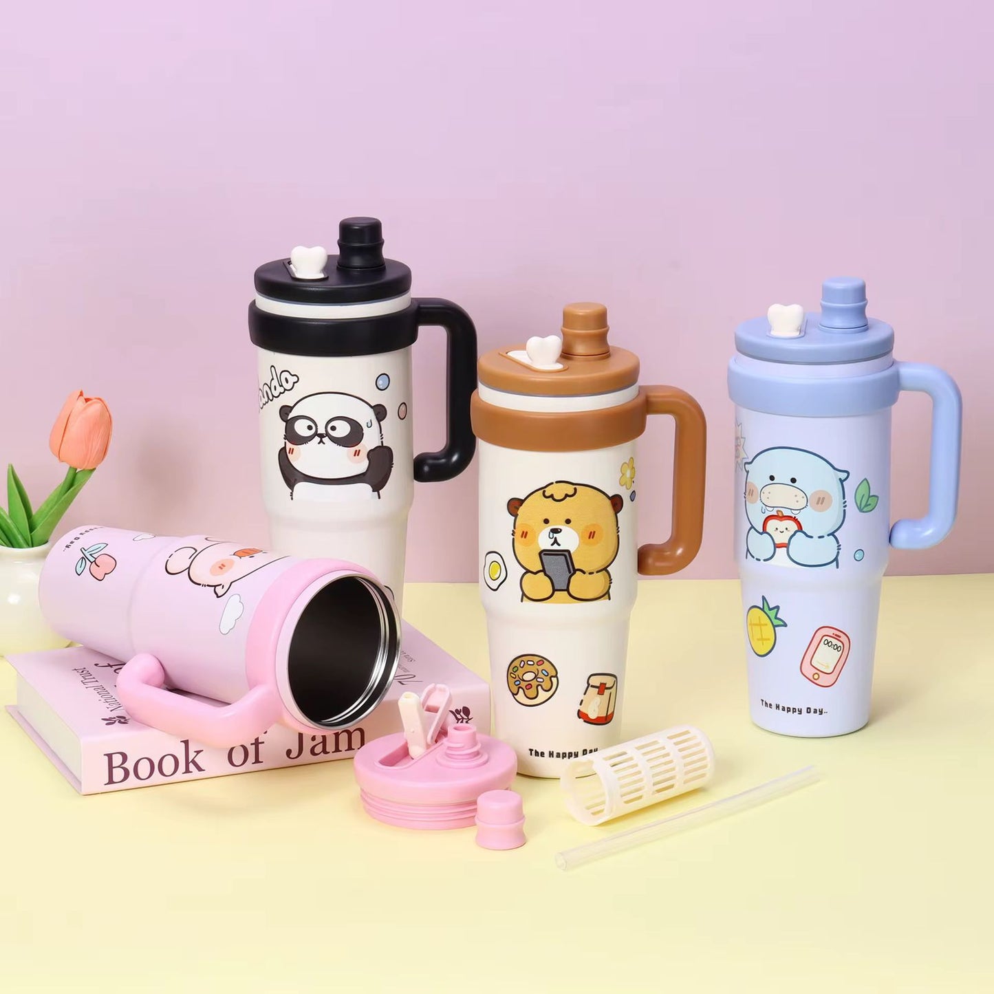 Cartoon Design Stainless Steel Hot & Cold Tumbler