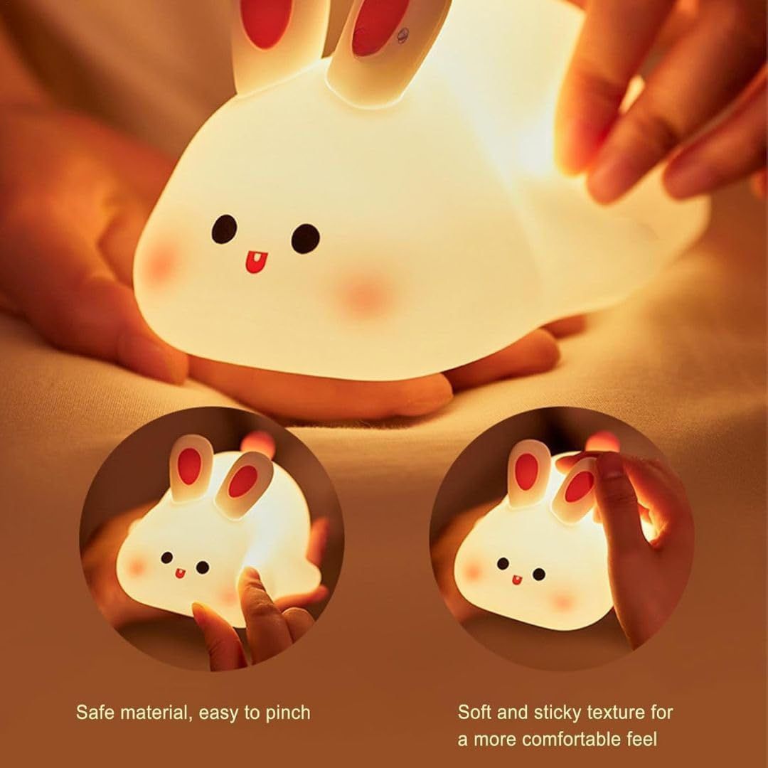 Cute Silicone Rabbit USB Rechargeable Lamp 🐇