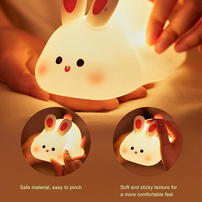 Cute Silicone Rabbit USB Rechargeable Lamp 🐇