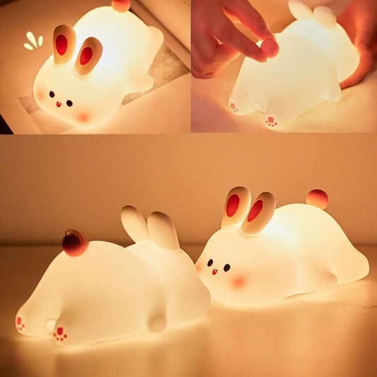 Cute Silicone Rabbit USB Rechargeable Lamp 🐇
