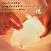 Cute Silicone Rabbit USB Rechargeable Lamp 🐇