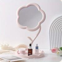 Flower Shape Makeup Mirror with Tray