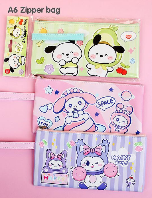 Kuromi A6 Zipper Bag