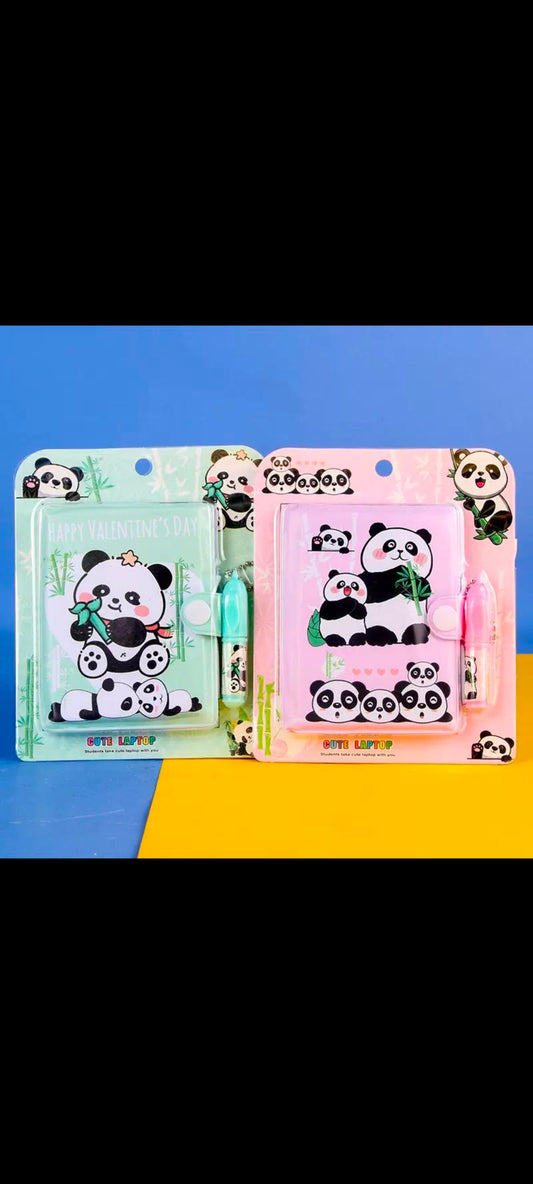 Panda Theme Diary with Pen Set
