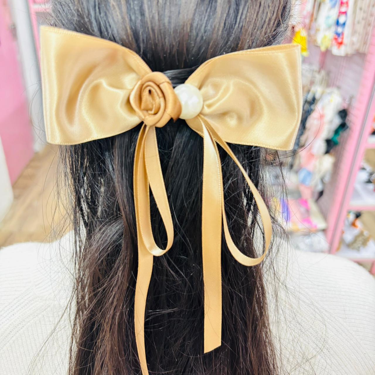 Elegant Ribbon Bow Hair Clip