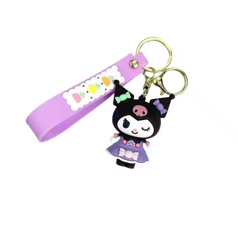Kuromi New Rubber Keychain