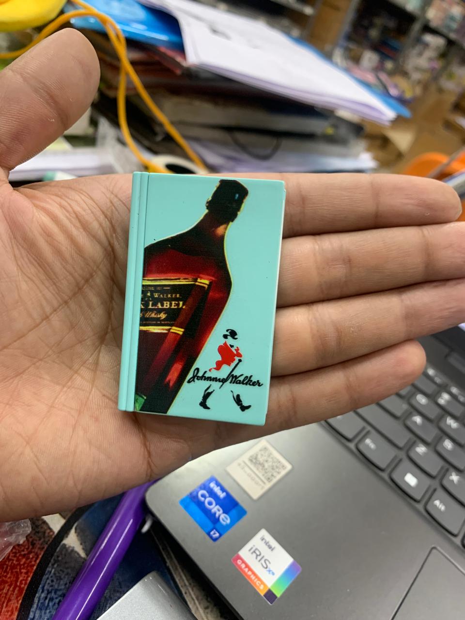 Book Shape Bottle Print Lighter