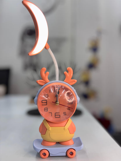 Table Lamp clock With USB Cable