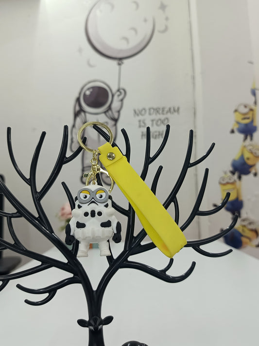 White Minion 3D Keyring
