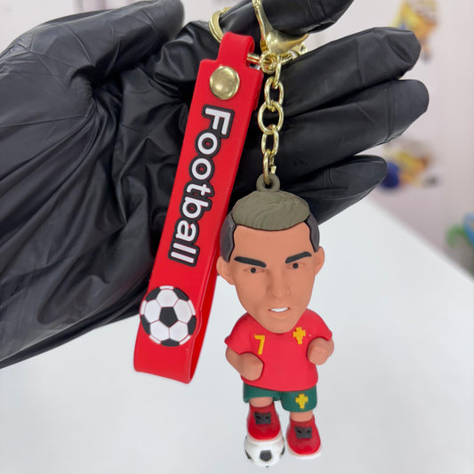 Ronaldo 3D Rubber Keychain