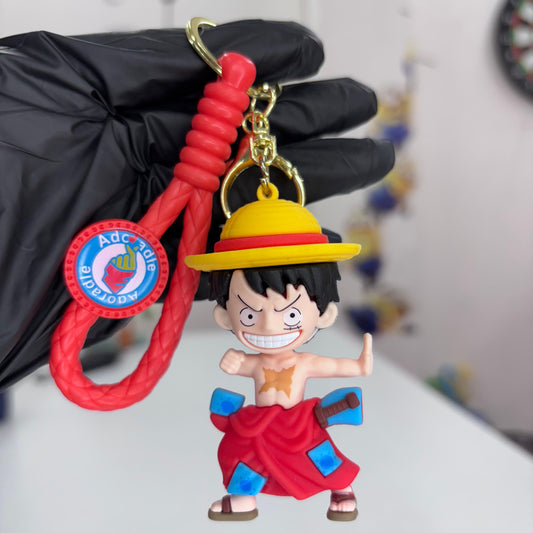 Luffy Sillcon 3D Keychain