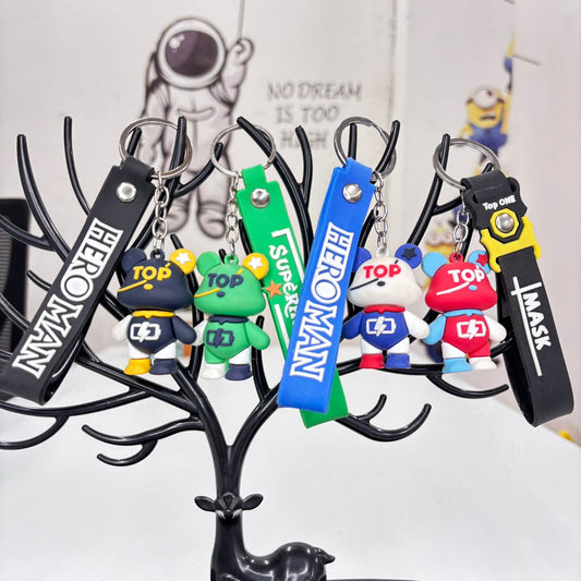 Heroman Mask  Bear Keychain
