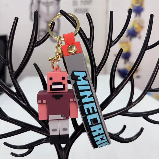 Minecraft 3D Keyring & Quirky Bag Charm