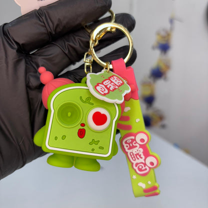 Cartoon Toast Keychain