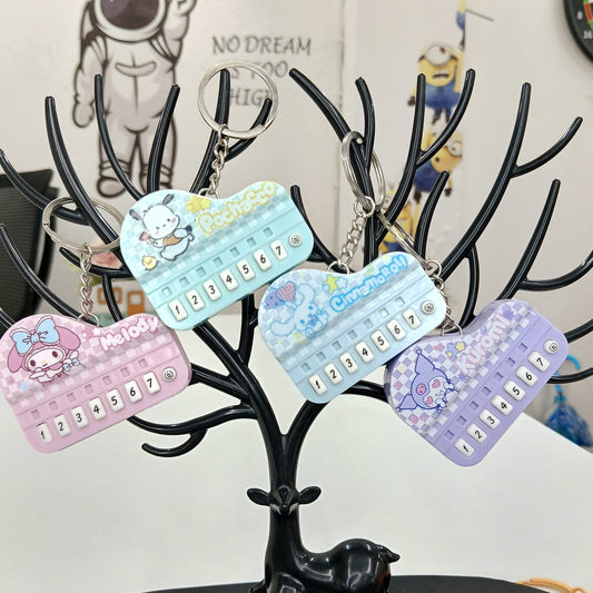 Cute Piano Keychain