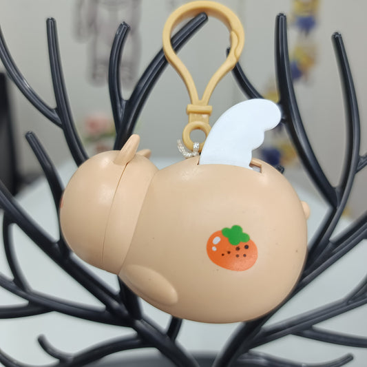 Flying Capybara Keychain