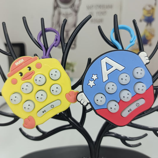 Push Bubble Game Keychain