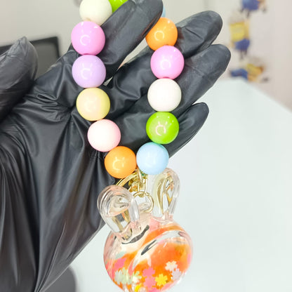 Panda Bunny Charm Keychain