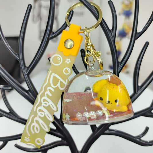 Bubble Pompompurin Dome Keychain