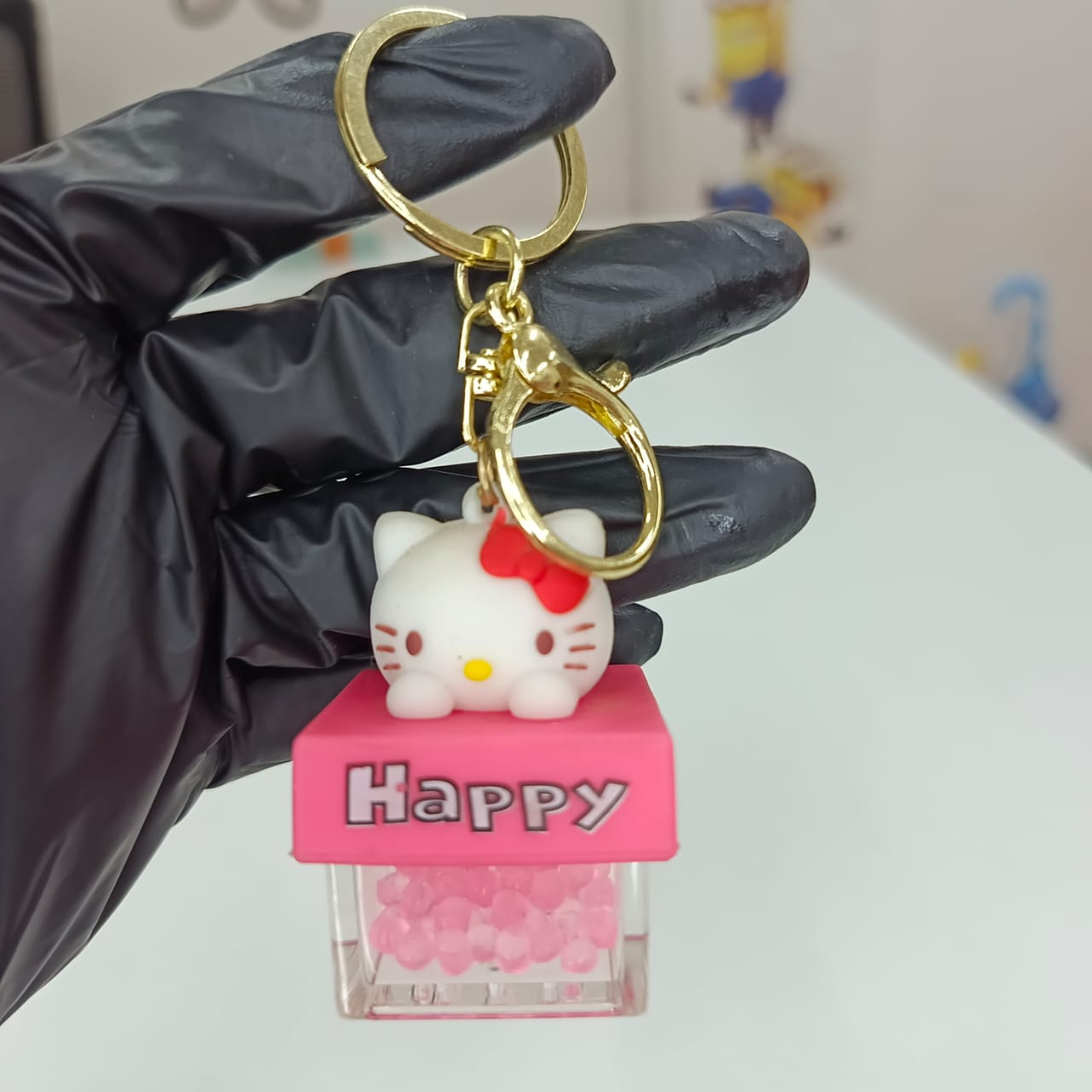 Bubble Beads Floating Keychain