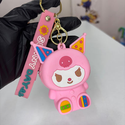 Kuromi Silicone Pouch  keychain