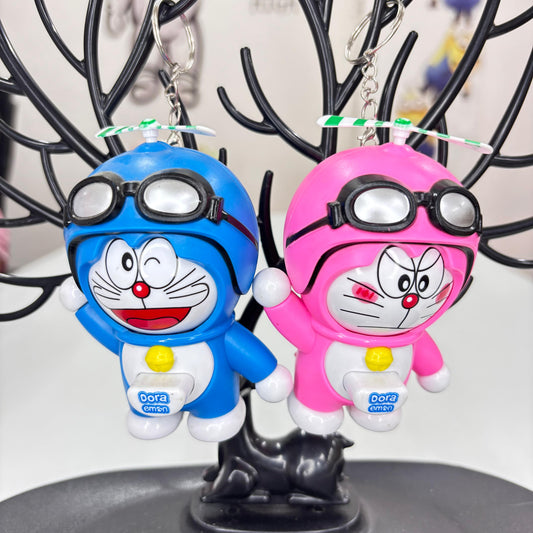 Doraemon Googles Face Changing Keychain