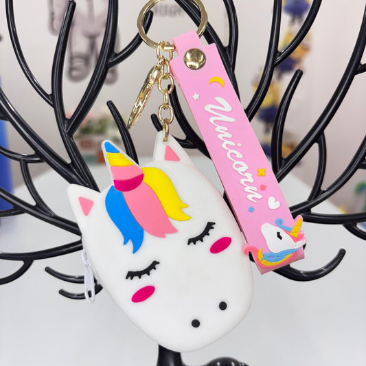 Unicorn Pouch Keychain
