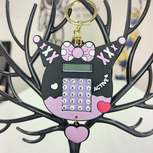 Kuromi Calculator Keychain