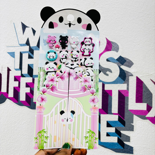 Panda Puffy Stickers