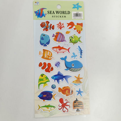 Dinosaur, Sea World, Unicorn Stickers