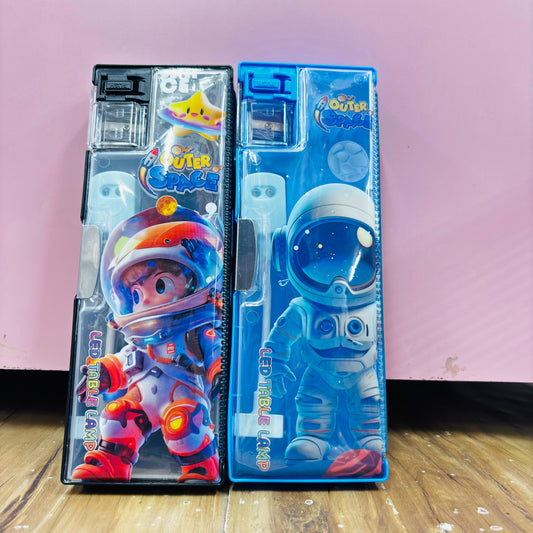 Space Theme Pencil Box with LED