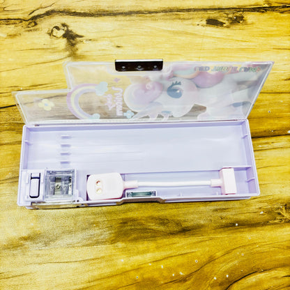 Magnetic Lock Unicorn Pencil Box