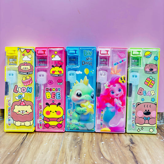 Cartoon LED Pencil Box
