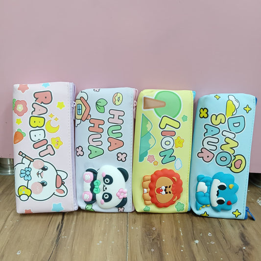 Cute Animal 3D Cartoon Pencil Pouch