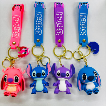 Stitch Premium Rubber Key Chain