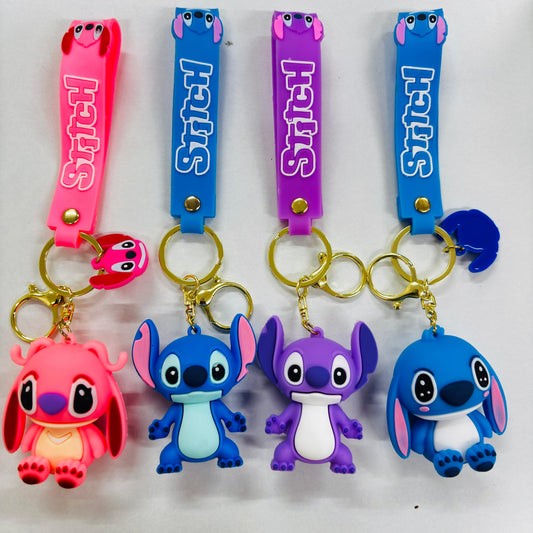 Stitch Premium Rubber Key Chain