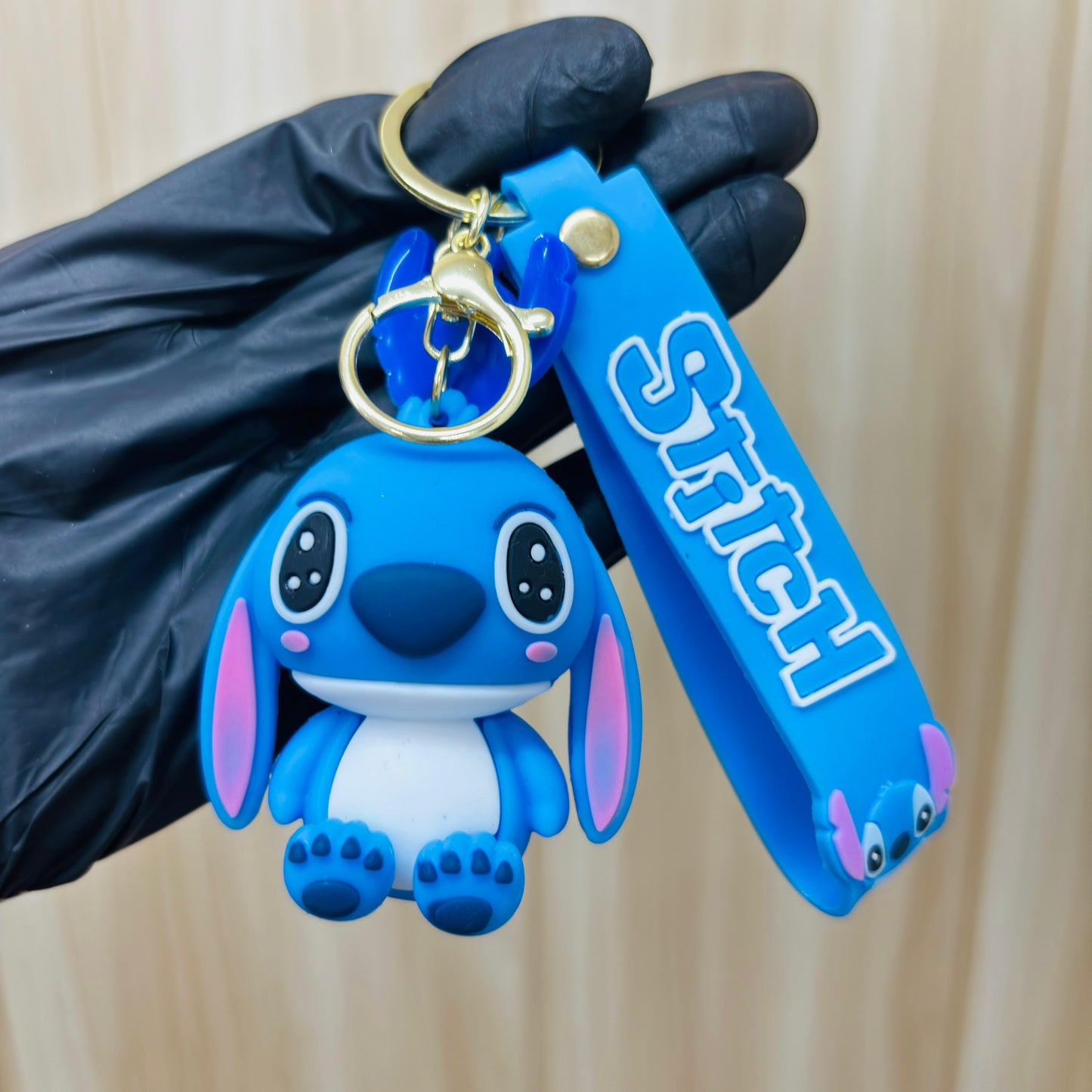 Stitch Premium Rubber Key Chain