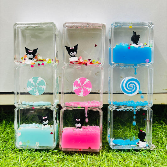 Kuromi Spinning Water Timer Showpeice