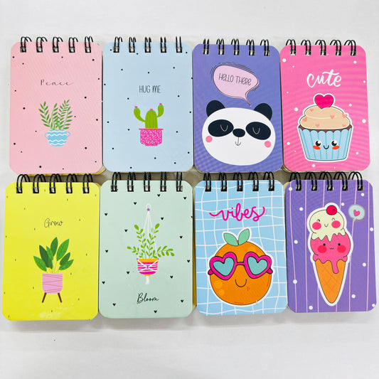 Cute Cartoon Pocket Spiral Notebooks