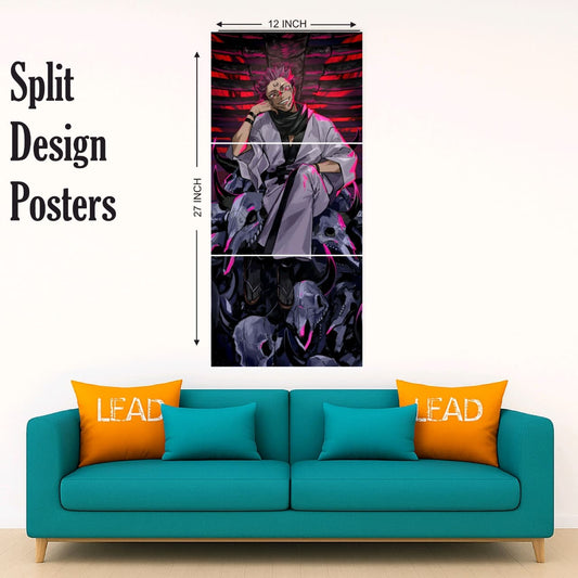 Jujutsu design trendy split poster