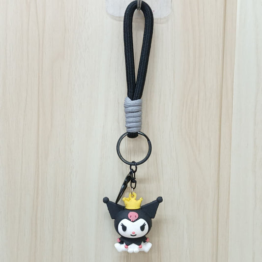 Kuromi Rubber Keychain